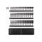 Tekton 3/8in Dr Shallow, Semi-Deep, and Deep 12pt Impact Socket Set w/Rails and Trays, 45pc (1/4-1in) SID91124 - alternate 4