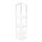 Homeroots 59" White Metal Four Tier Corner Bookcase 489785 - alternate 9