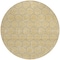 Homeroots 8' Wheat And Gray Round Geometric Washable Indoor Outdoor Area Rug 613598 - alternate 5