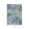 Homeroots 5' X 8' Teal Blue And Beige Abstract Washable Indoor Outdoor Area Rug 630898 - alternate 6