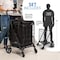Serenelife Small Compact Folding Shopping Cart with Removable Waterproof Liner SLSPCART65 - alternate 2