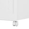 Homeroots 13" White Plastic Filing Cabinet 723063 - alternate 3