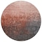 Homeroots 8' Blush And Dark Gray Round Ombre Washable Indoor Outdoor Area Rug 602889 - alternate 8