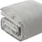 Homeroots Light Gray King 100% Cotton 140 Thread Count Washable Duvet Cover Set 529015 - alternate 8