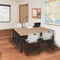 Regency Kee Training Table W/ 2 Zeng Chairs, 60 in W, 24 in L, Noble Oak MT6024NOBPBK44GY - alternate 5