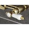 Kingston Brass Two-Handle Wall Mount Bridge Kitchen Faucet, Polished Brass KS2442BPL - alternate 6