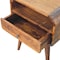 Homeroots 22" Brown Solid Wood Oval One Drawer Nightstand 651838 - alternate 7