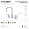 Kingston Brass Widespread Bathroom Faucet with Brass Pop-Up, Antique Brass FSC893DLAB - alternate 2