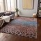 Homeroots 5' X 8' Terra Cotta Blue And Black Abstract Washable Indoor Outdoor Area Rug 603096 - alternate 6