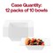 Smarty Had A Party 5 oz. White Square Plastic Dessert Bowls (120 Bowls), 120PK 6915-CASE - alternate 9