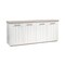 Homeroots 73in Brown and White Solid Wood Sideboard with Four Doors 380252 - alternate 6