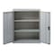 Hirsh Storage Cabinet, 42 in H, 36 in W, 18 in D, Recessed Twist, Keyed, Light Gray, 2 Shelves 22003 - alternate 11