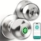 Wrightmaster 3 in 1 Corded Stainless Steel Smart Lock Deadbolt, Keyless Entry Door Lock with Fingerprint, APP in ZR-S10Y-SR - alternate 1