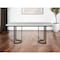 Homeroots 71" White And Black Dining Table 397604 - alternate 5