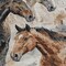 Homeroots 9' X 12' Beige Charcoal And Brown Horse Washable Indoor Outdoor Area Rug 618695 - alternate 2