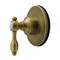 Kingston Brass Single-Handle Six-Way Diverter Valve with Round Trim Kit, Antique Brass KS4033TAL - alternate 1