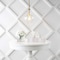 Jonathan Y Watts 10.5" 1-Light Mid-Century Modern Iron/Glass LED Pendant, Brass Gold/Clear JYL6400C - alternate 10