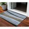 Homeroots 3' X 5' Brown Blue And Gray Abstract Washable Indoor Outdoor Area Rug 603671 - alternate 1