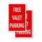 Signmission Free Valet Parking, Vinyl Decals Only 24 Inch x 36 Inch, Vinyl Decal, 2PK DSB-2436-2PACK-Free Valet Parking - alternate 1