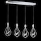 Jonathan Y Orion 29" Adjustable Modern Integrated 4-Light Linear LED Metal Pendant, Chrome JYL7034A - alternate 13