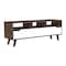 Homeroots 54in Brown And White Particle Board Open Shelving TV Stand 478450 - alternate 4