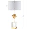 Jonathan Y Estelle 32 in. LED Metal/Crystal Table Lamp, Clear/Gold Leaf JYL5006A - alternate 4