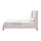 Homeroots Pink Solid Wood King Upholstered Linen Bed 544951 - alternate 7