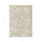 Homeroots 3' X 5' Beige And Ivory Floral Washable Indoor Outdoor Area Rug 599856 - alternate 6