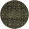 Homeroots 8' Charcoal Round Medallion Washable Indoor Outdoor Area Rug 607394 - alternate 9
