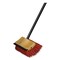 O-Cedar Bi-Level Floor Scrub Brush, Red Polypropylene Bristles, 10" Brush, 54" Black Metal Handle, 6PK 6615 - alternate 3