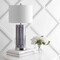 Jonathan Y Sulka 27 in. Ceramic/Iron Contemporary USB Charging LED Table Lamp, Navy/Chrome, 2PK JYL6615A-SET2 - alternate 12