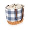 Picnic Time Family Of Brands Coronado Canvas and Willow Basket Tote, Blue & White with Beige Accents 203-00-301-000-0 - alternate 6