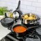 Kenmore Elite Grayson 9 Piece Nonstick Aluminum Stackable Cookware Set in Black 82912.09 - alternate 3