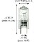 Ilc Replacement Miniature Bulb, 20W, 120V, G8 Base FEIT ELECTRIC BPXN20/G8/3 - alternate 2