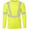 Ironwear Elastex Class 3 Hi Vis Long Sleeve Safety Shirt with GeoFlect Reflective Tape , Lime, 4X-Large 7144-L-4XL - alternate 1