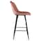 Elama 2 Piece Velvet Tufted Bar Chair in Pink with Metal Legs ELM-222-PNK - alternate 7