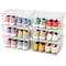 Basicwise Storage Container, 10-1/2 in L x 14 in W x 5-1/2 in H, Clear, Plastic QI003259.6 - alternate 1