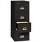 Fireking 12-3/16" W 4 Drawer Fire-Resistant Vertical File Cabinet, Black, Letter 4-1825-CBL - alternate 3