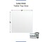 Fab Glass And Mirror 36in Square Ultra Clear Glass Table Top, Beveled Edge, Low Iron Extra Clear Tempered Glass 1 LI-36SQ12THBE - alternate 5