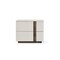 Homeroots 20" Light Gray Wood Two Drawer Nightstand 719557 - alternate 1