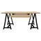Homeroots 60" Ivory and Black Solid Wood Executive Desk 489176 - alternate 8