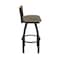 Holland Bar Stool Co Revelle 36in Swivel Extra Tall Bar Stool with Black Wrinkle Finish, Medium Back and Graph Cork Seat 881 - alternate 7