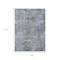 Homeroots 9' X 12' Blue And Taupe Abstract Washable Indoor Outdoor Area Rug 630529 - alternate 8