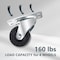 Powertec 2'' Swivel Caster Wheels with 160 lbs Loads, Heavy Duty Plate Casters, Rubber Castor Wheels, 4PK 17210N - alternate 6