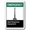 Signmission 10 in Height, Plastic, 10" x 7", ANSI-710ES Spill Response Equipment ANSI-710ES Spill Response Equipment - alternate 1