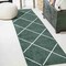Jonathan Y Cole Minimalist Diamond Trellis Green/White 2 ft. x 10 ft. Runner Rug SEU102D-210 - alternate 1