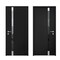 Vdomdoors Steel Door Cynex 6777 Black Sidelight Exterior Window Stainless Inserts Single Modern Painted-W36+1 CYNEX6777EXD-BLK-W36+16 x H80-Left-hand Outswing - alternate 7