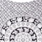 Homeroots 80" X 56" Black And White Mandala Cotton Hanging Tapestry 397206 - alternate 4