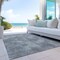 Homeroots 9' X 12' Gray Washable Indoor Outdoor Area Rug 598828 - alternate 6