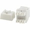 Eaton Tripp Lite Series Cat6a Keystone Jack - 4PPoE Compliant, 110/Krone, 568A/B, RJ45 Ethernet,  N238-001-WH-6A - alternate 4